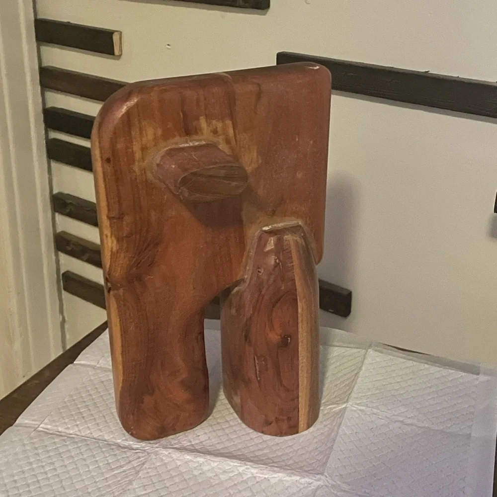 Crate&Barrel Rich Brown Elephant sculpture